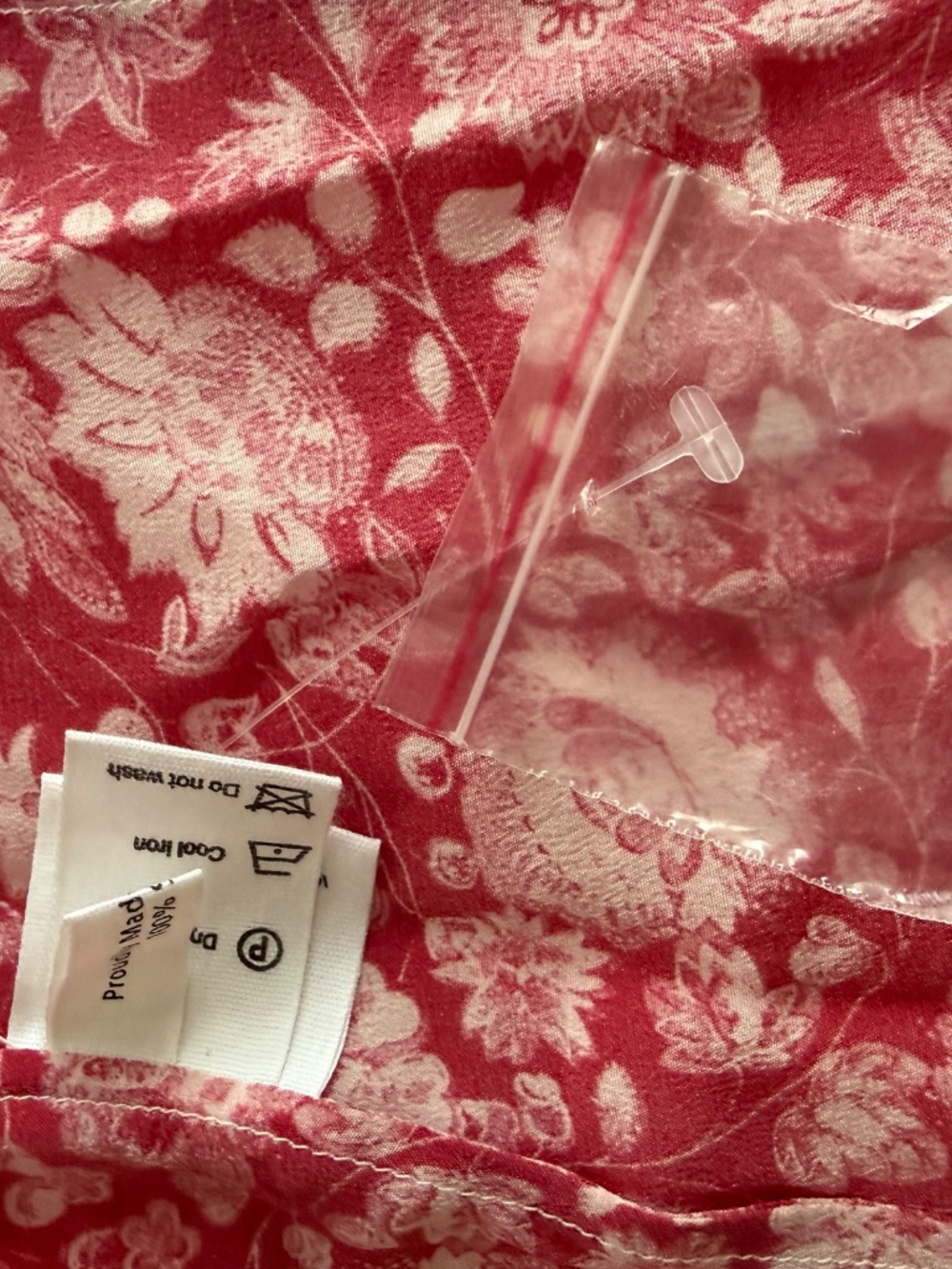 Beulah London Calla Rose 100% silk blouse - size U.K. 8 / US 4 - Picture 4 of 5
